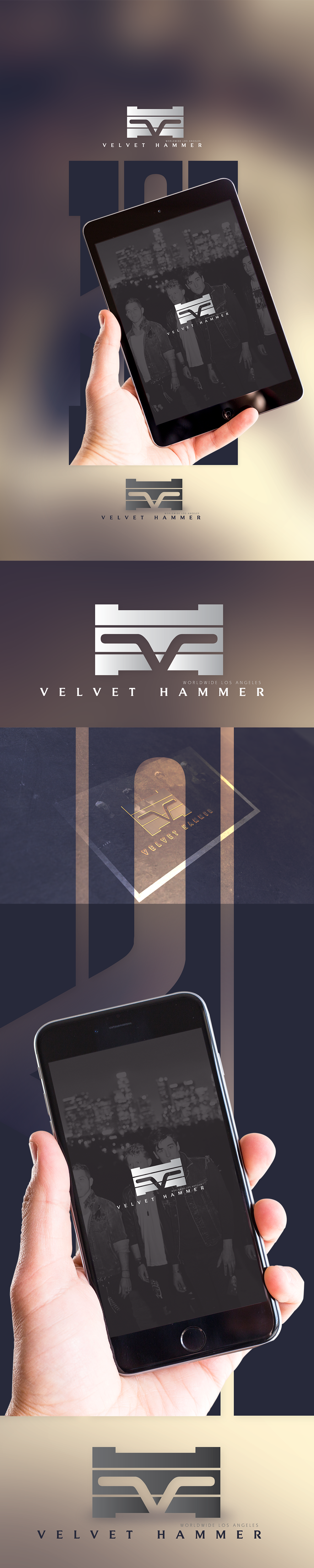 Velvet Hammer Minimalist Logo